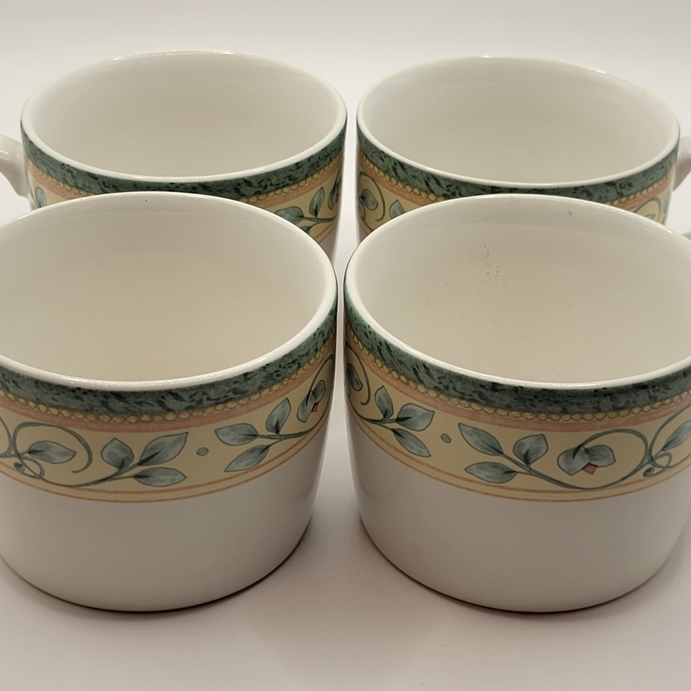 Pfaltzgraff French Quarter Coffee Mug. Vintage 1990 design. Set of 4.